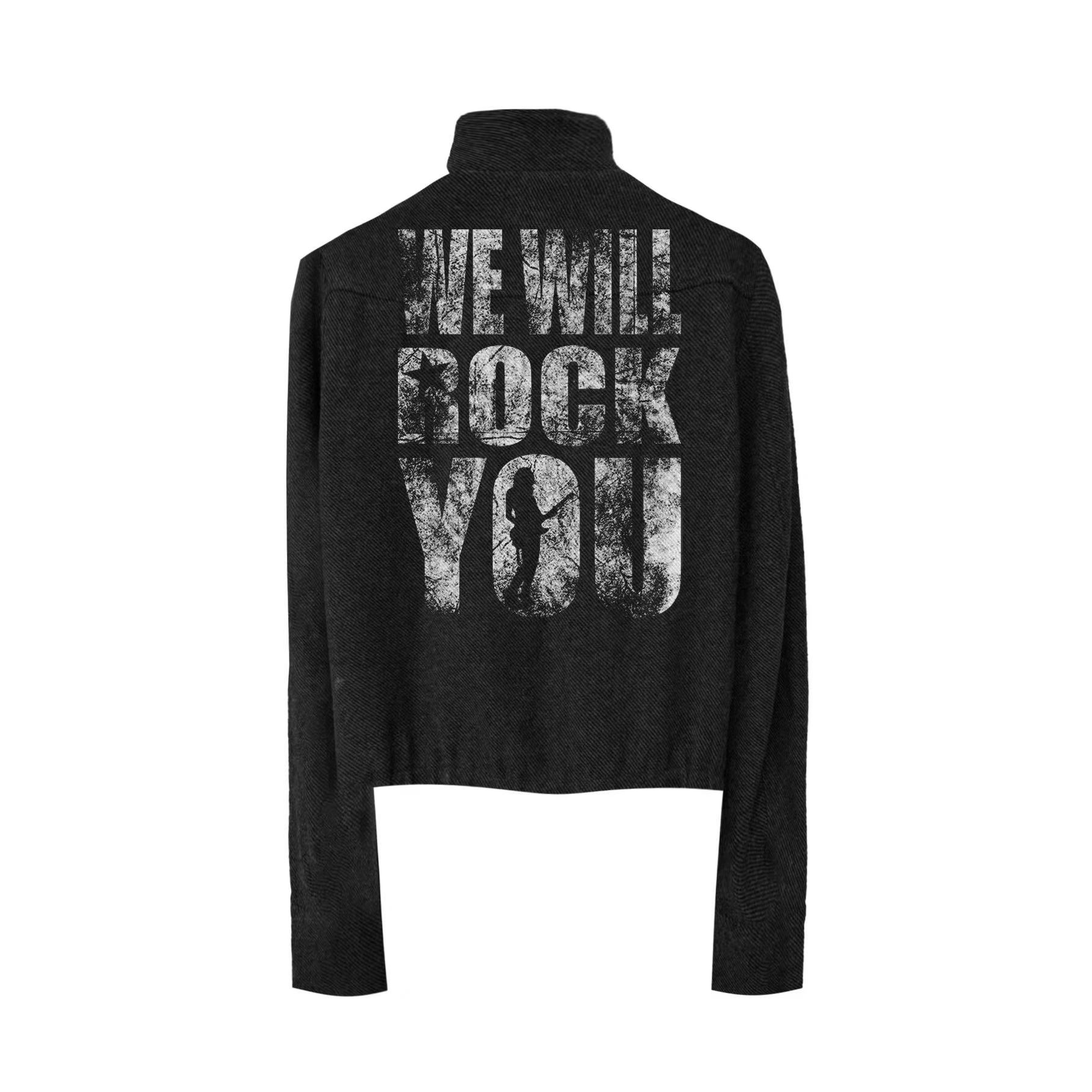 DETWONLINE™Rivet-decorated button placket jacket