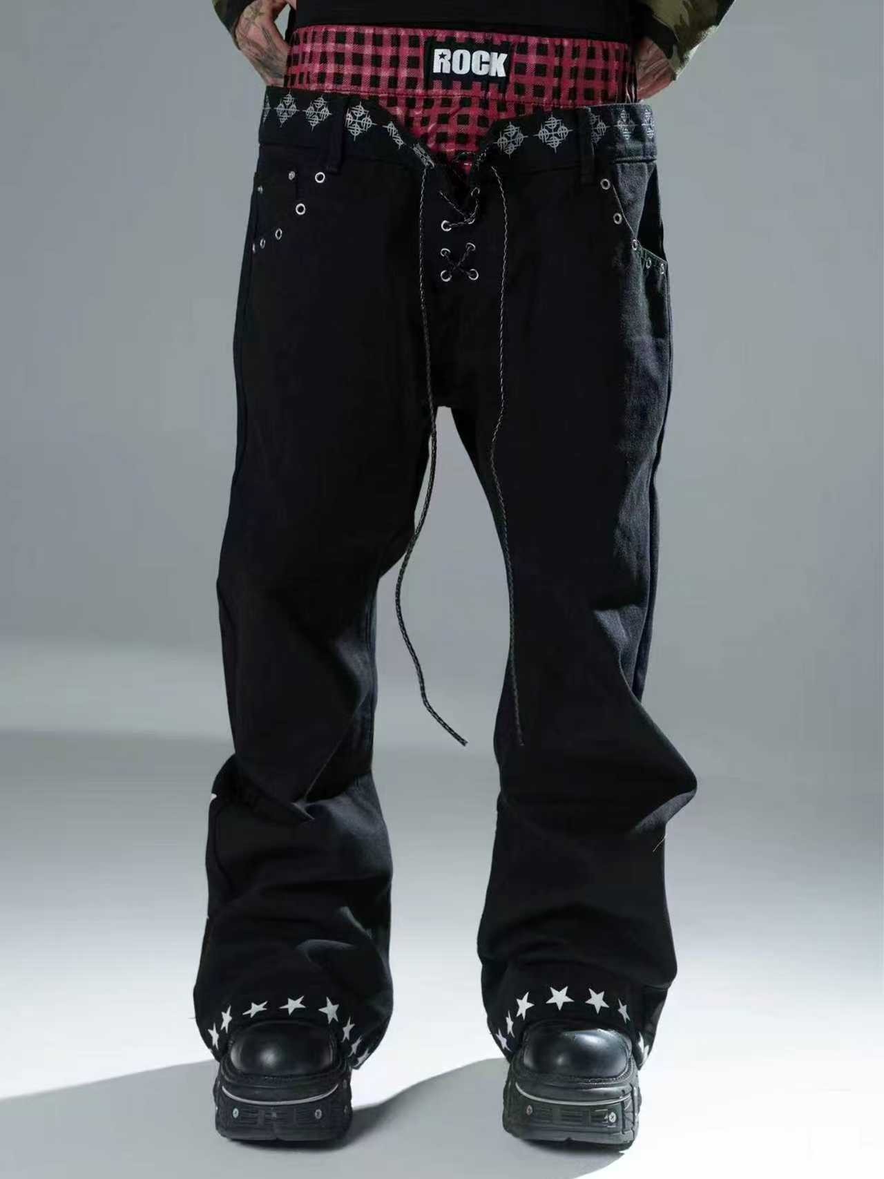 Detwonline color-block jeans