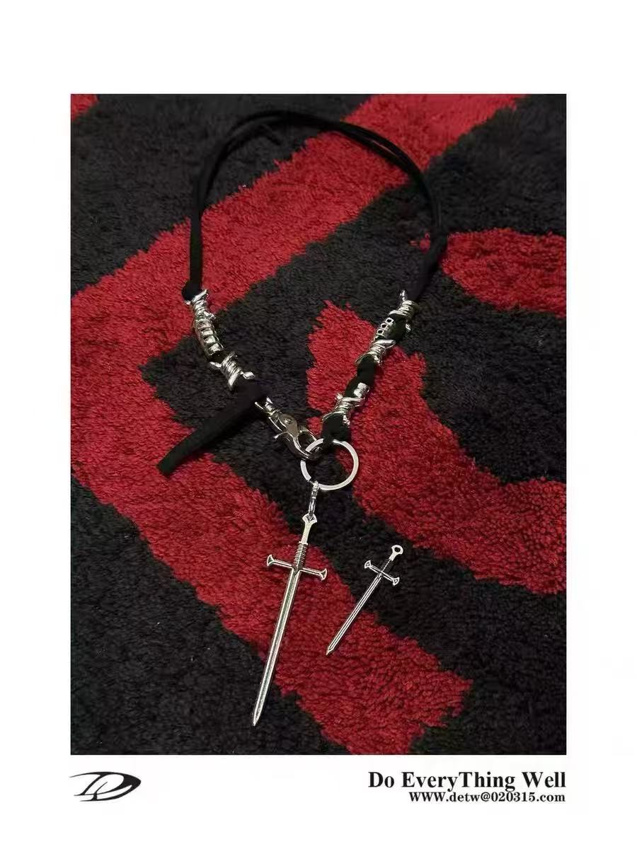 DETWONLINE Sword Pendant Necklace