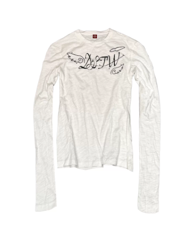 DETWONLINE™"Angel Slogan"Long‑Sleeve T‑Shirt
