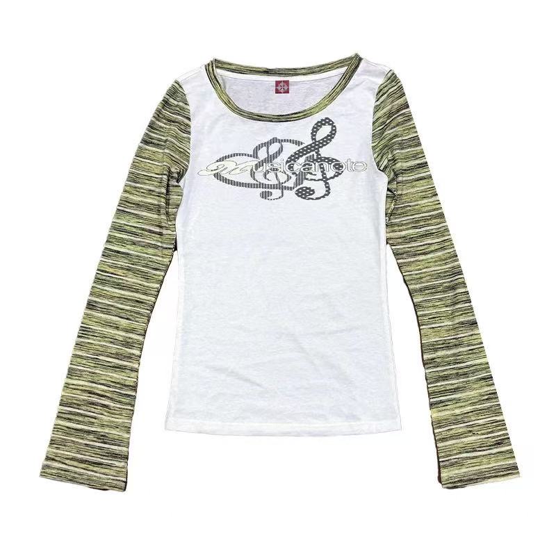 DETWONLINE™Y2K Edgy-Sweet Music Note Flared Sleeve Long Sleeve