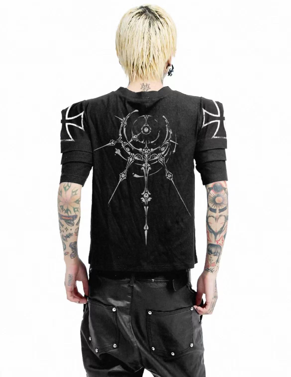 Detwonline Gothic Punk V-Neck Tee