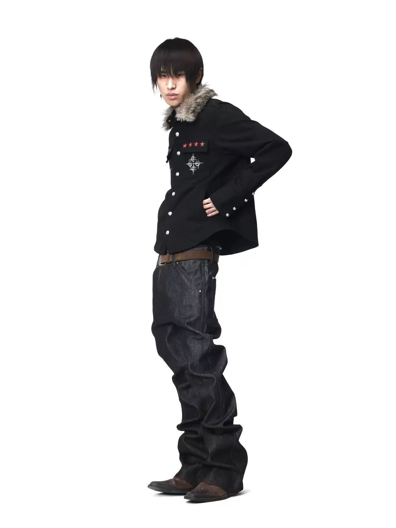 DETWONLINE™Red Star Slogan Jacket