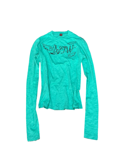 DETWONLINE™"Angel Slogan"Long‑Sleeve T‑Shirt