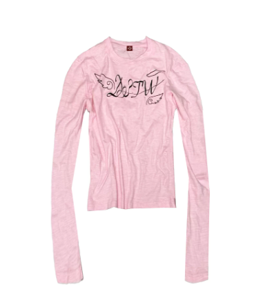 DETWONLINE™"Angel Slogan"Long‑Sleeve T‑Shirt