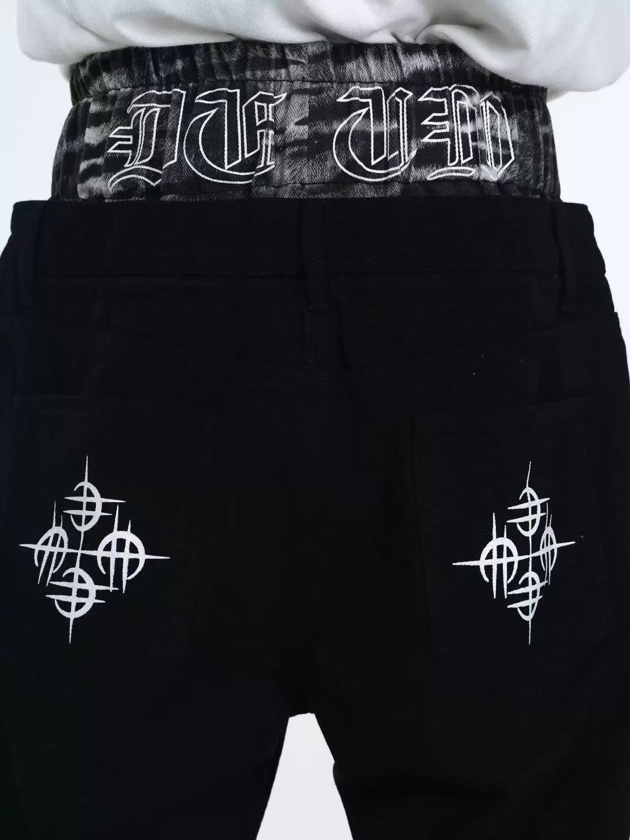 DETWONLINE™Tiger-striped jeans