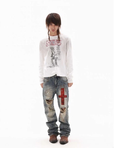DETWONLINE™"SWAG"Long‑Sleeve Tee
