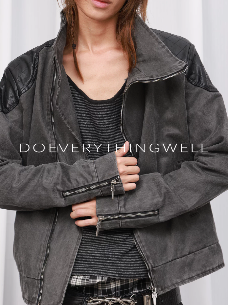 DETWONLINE™Diagonal Zipper Jacket