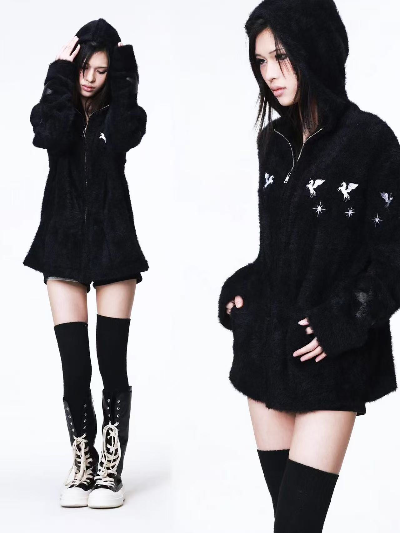 DETWONLINE™Mohair sweater jacket