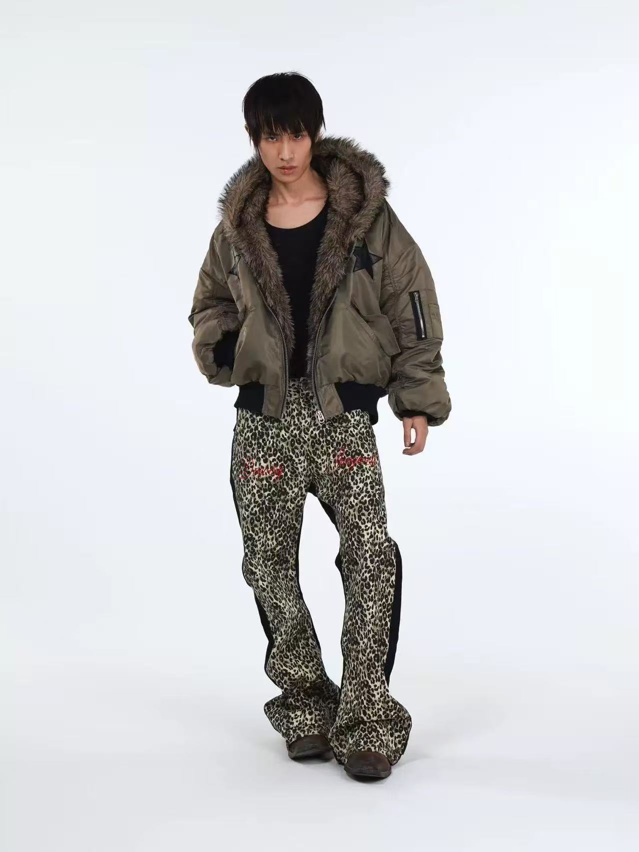 DETWONLINE™Leopard print jeans