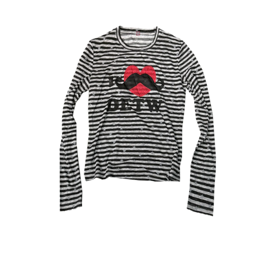 DETWONLINE™"I LOVE Mustache"Long‑Sleeve Tee