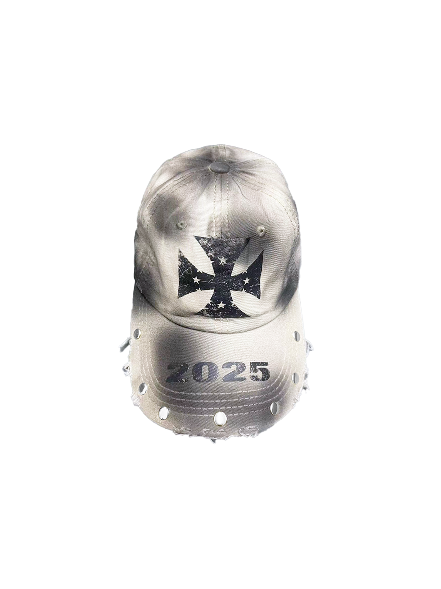 Baseball Cap with Cross Studs