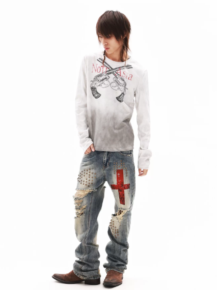 DETWONLINE™"PUNK"Long‑Sleeve Tee