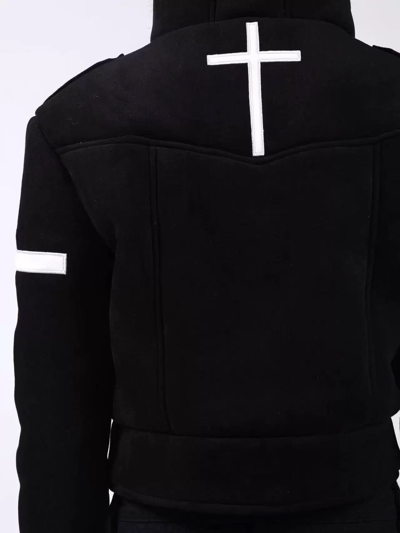 DETWONLINE™Cross-shaped suede coat