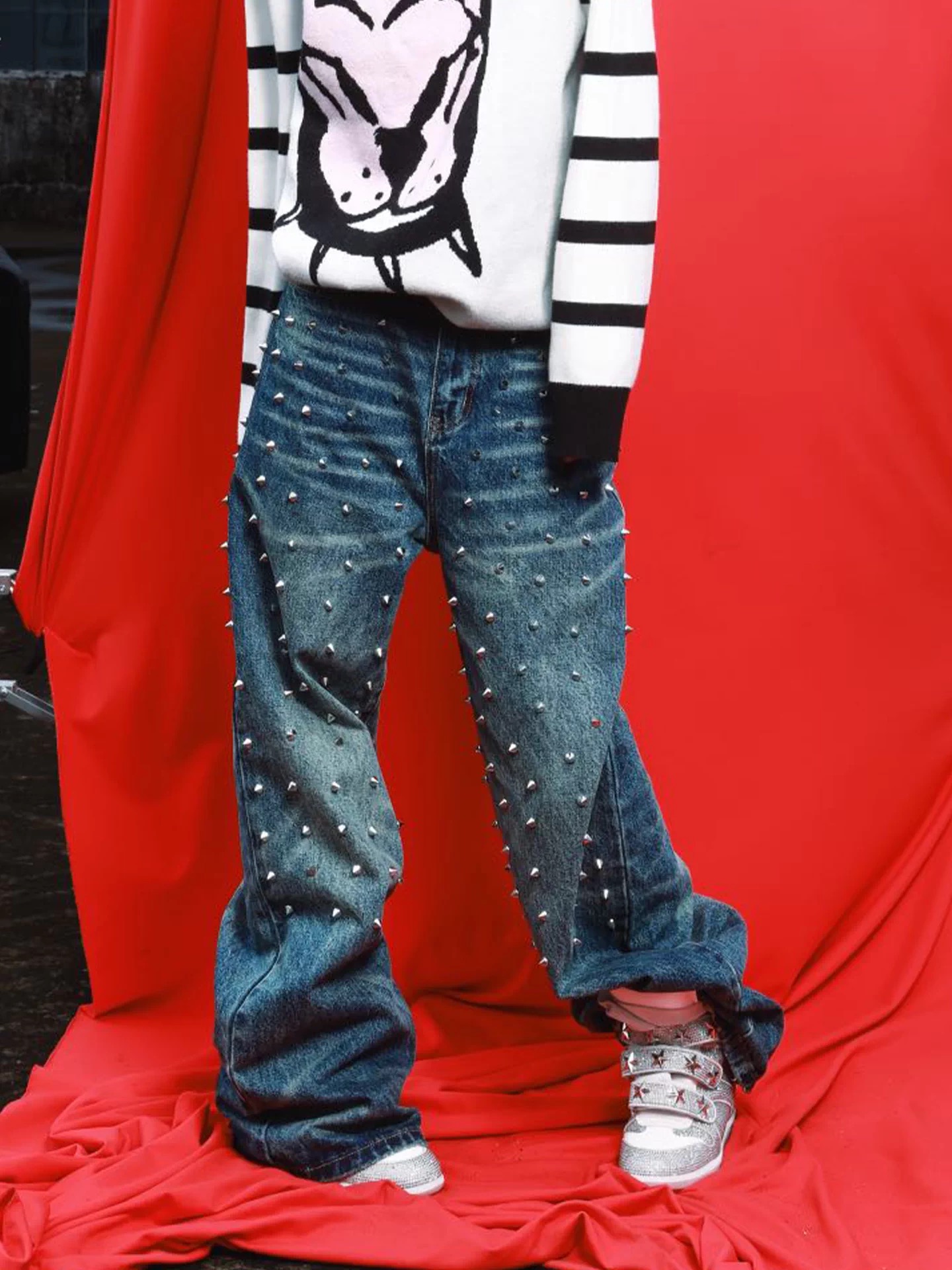 DETWONLINE™"Creative Item"Loose Straight Jeans