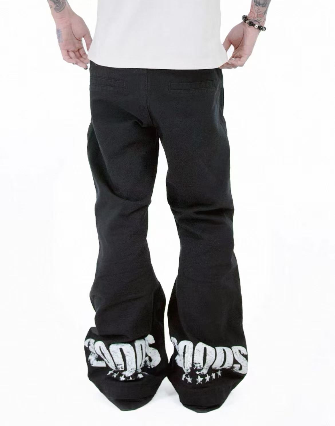 Detwonline 2000s Punk Flame Jeans