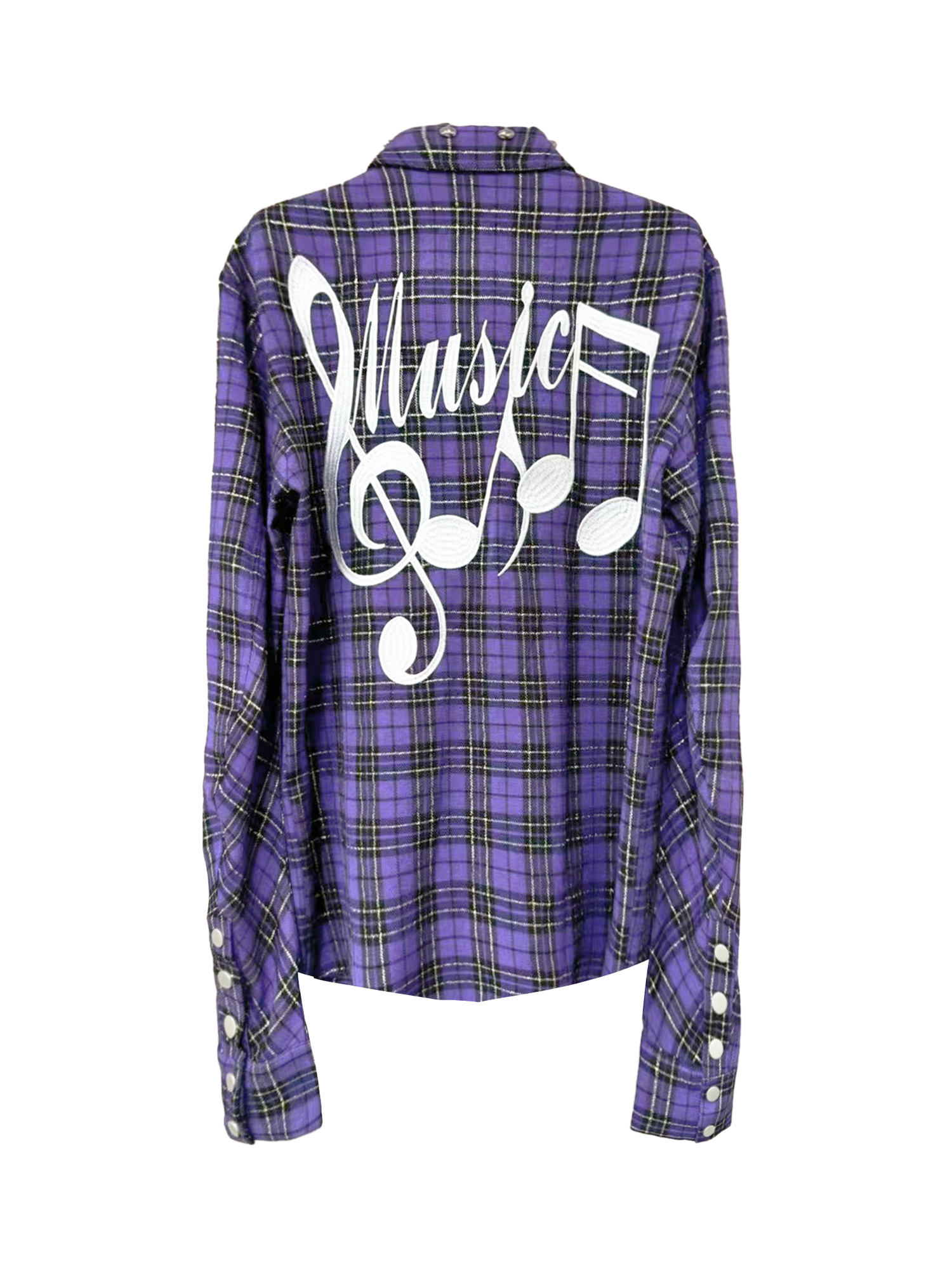 Purple Plaid Shirt