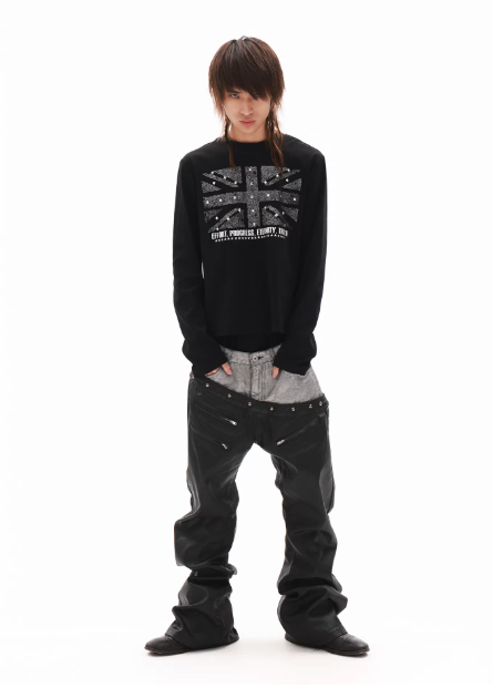 DETWONLINE™"Cross Banner"Long‑Sleeve Tee