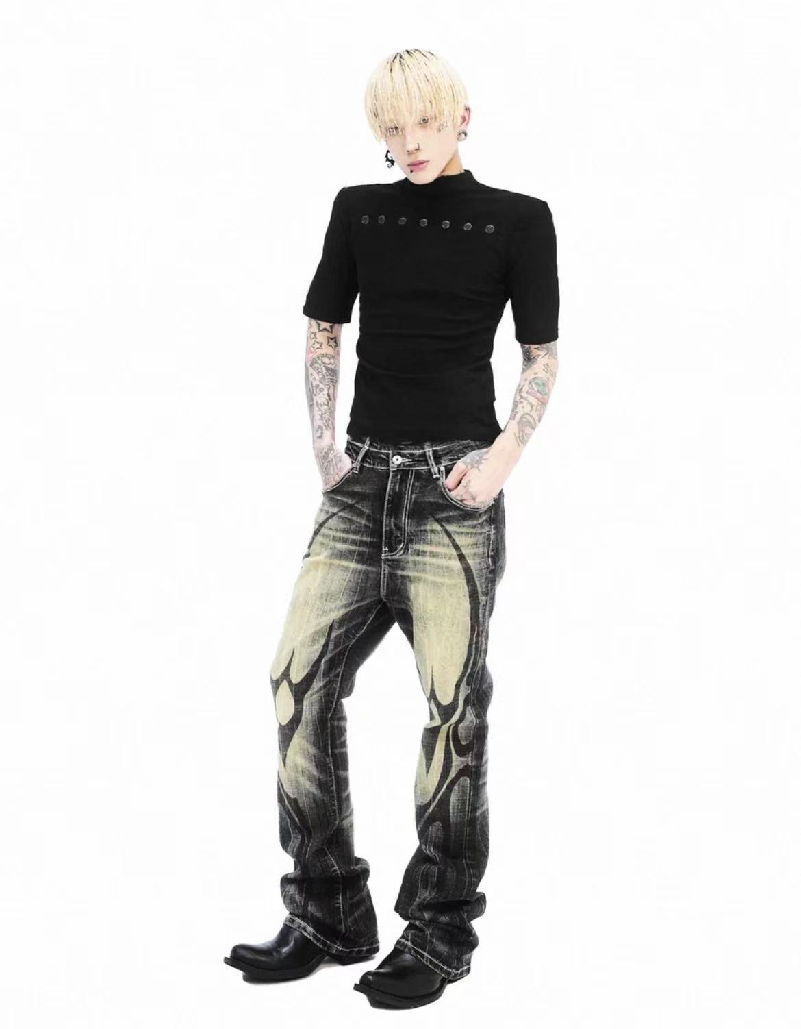Detwonline Punk Flame Jeans