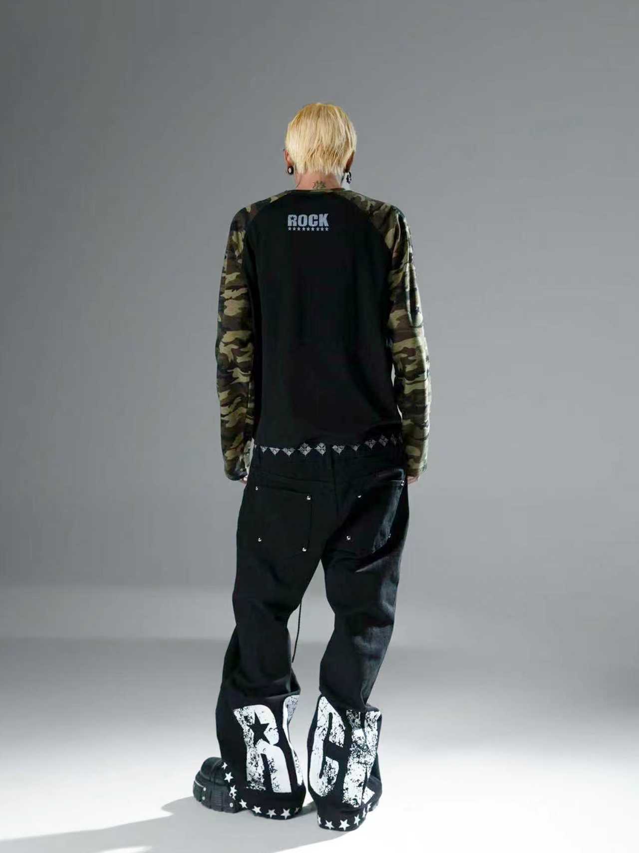 Detwonline color-block jeans