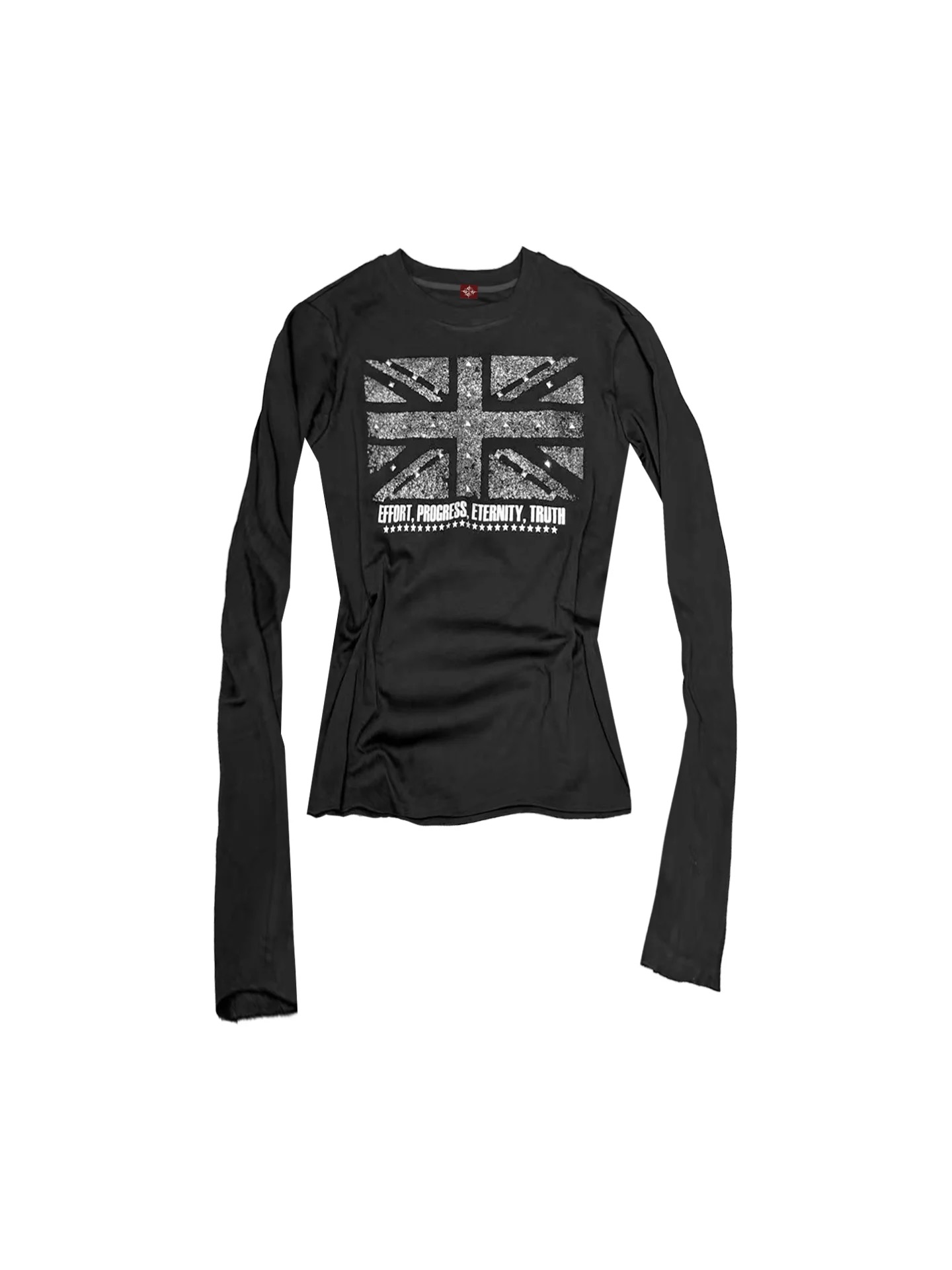 DETWONLINE™"Cross Banner"Long‑Sleeve Tee