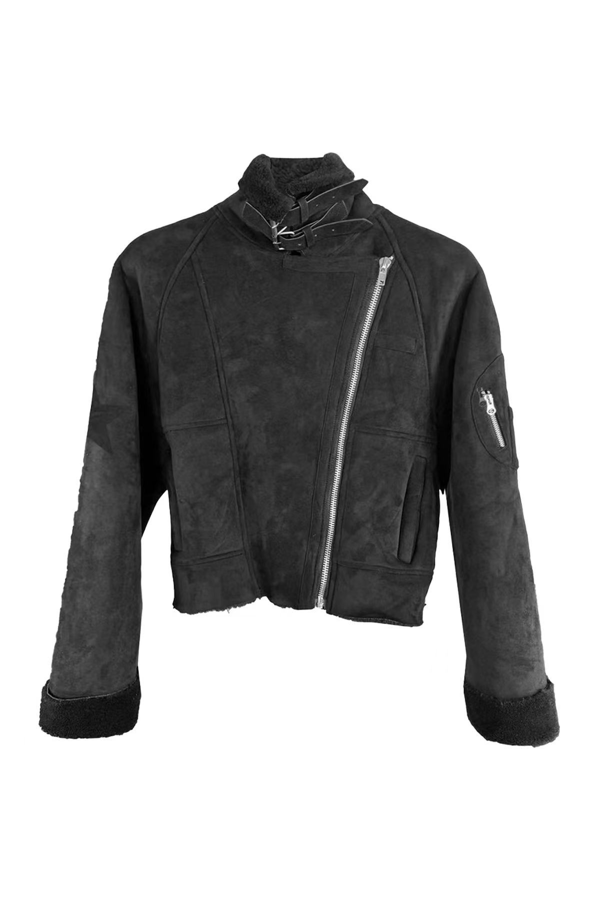 DETWONLINE™Leather suede coat