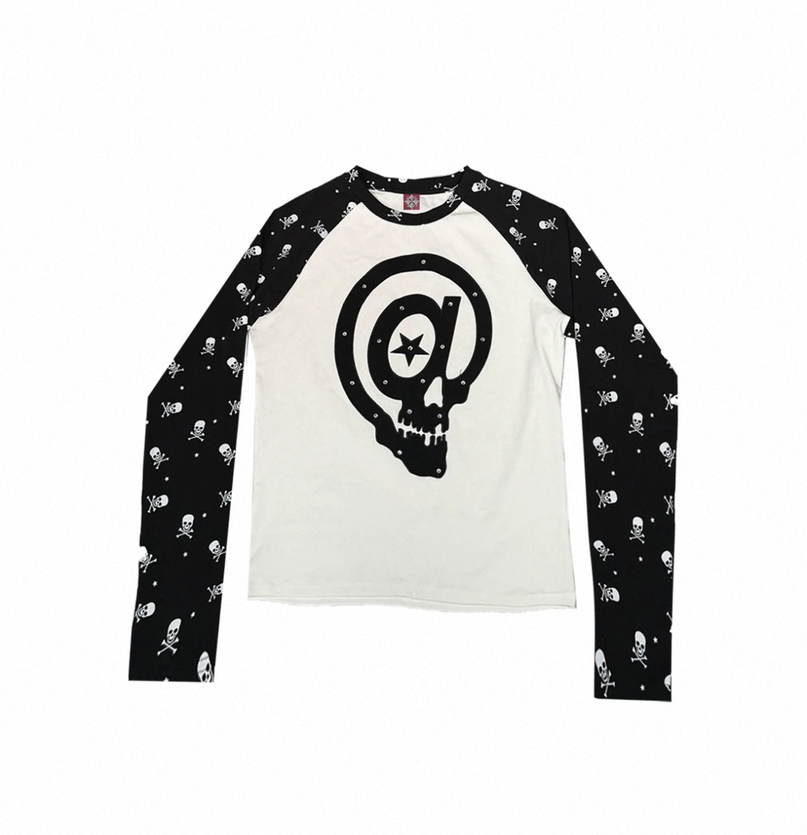 DETWONLINE™Black / Skull Raglan‑Sleeve