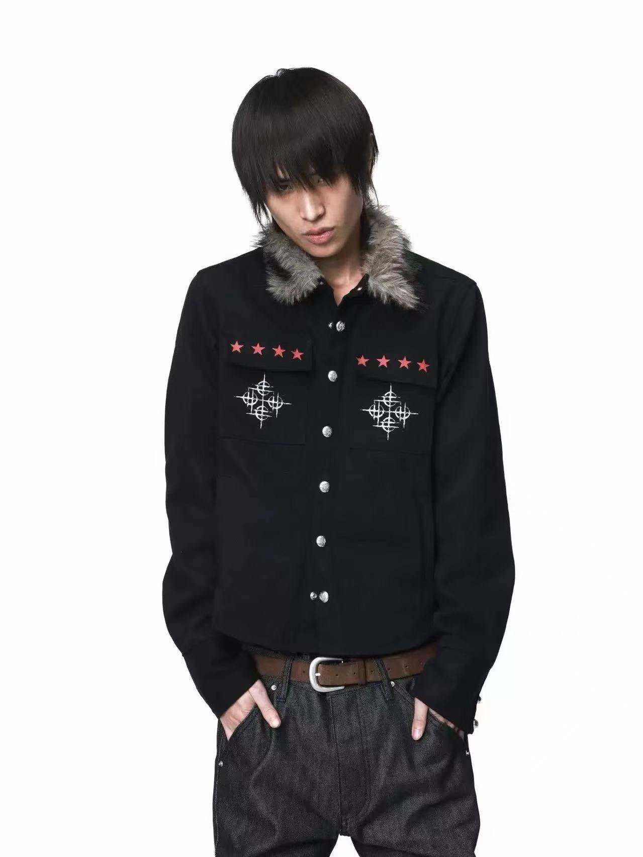 DETWONLINE™Red Star Slogan Jacket