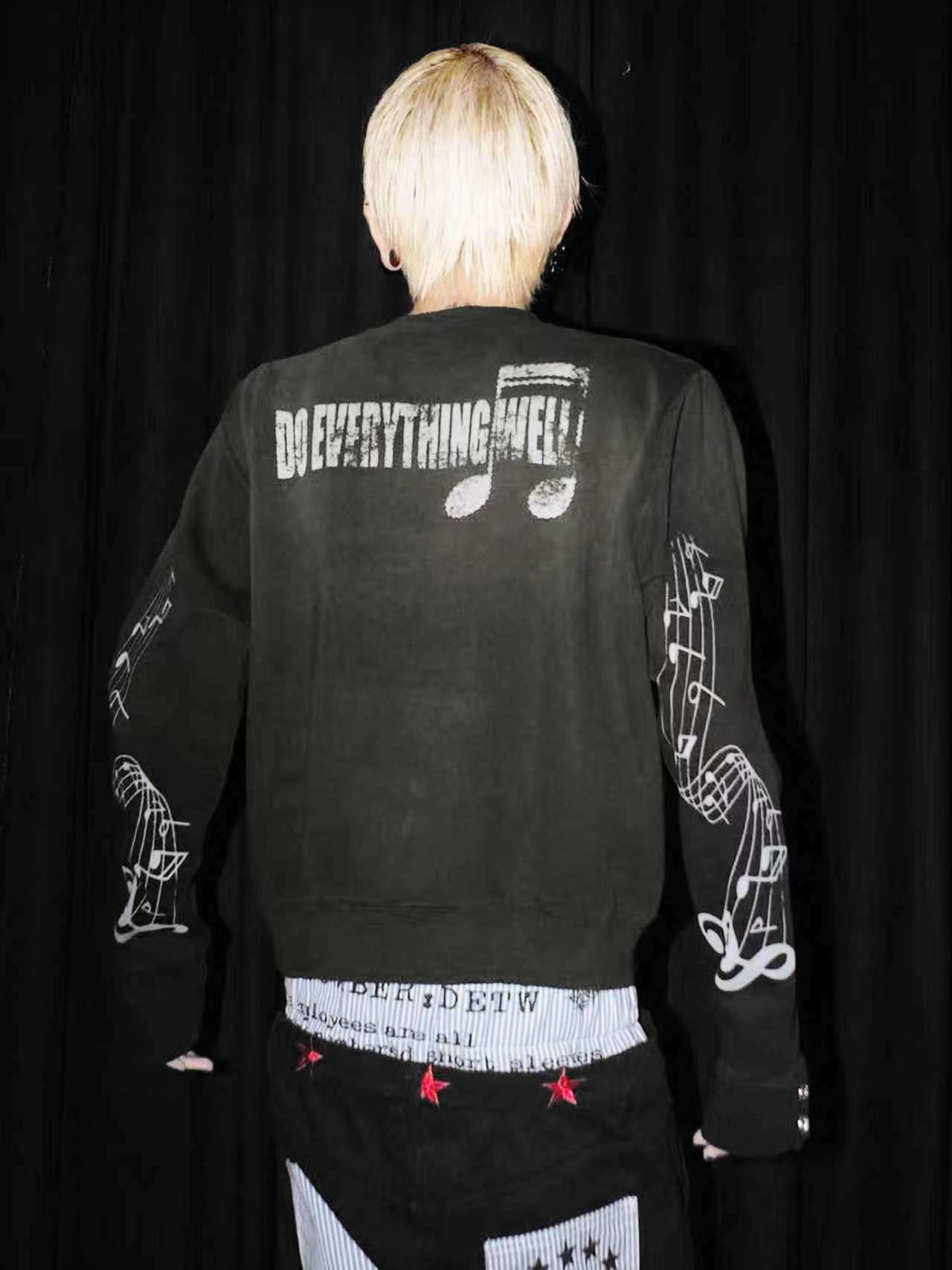 DETWONLINE™ Music Note Skull Snap-Button Hoodie