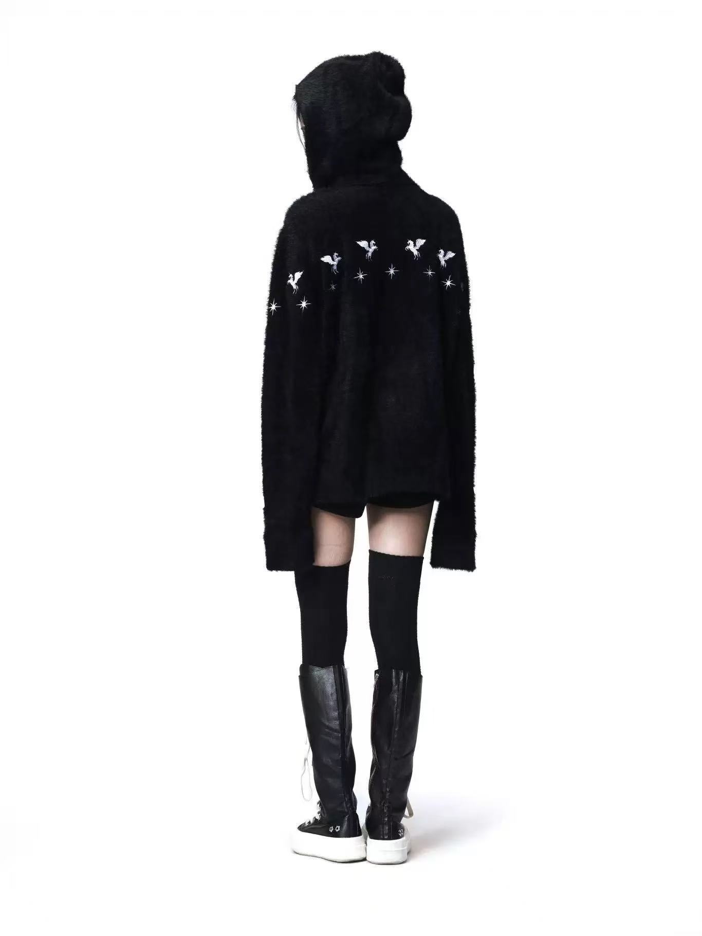 DETWONLINE™Mohair sweater jacket