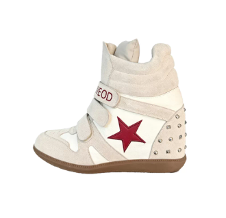 DETWONLINE™"Candy" Series Retro Y2K Cyber Colorful High Top Thick Sole Platform Wedge Sneakers, Unisex