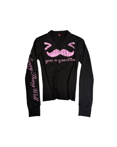 DETWONLINE™"Mustache"Long‑Sleeve Tee