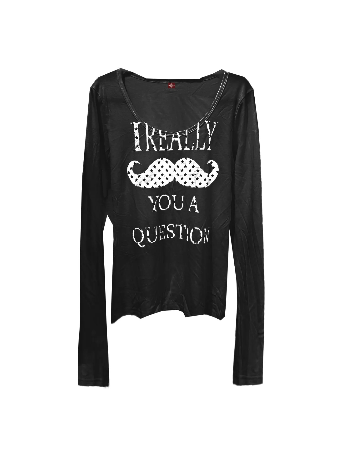 DETWONLINE™"Mustache"Long‑Sleeve Tee