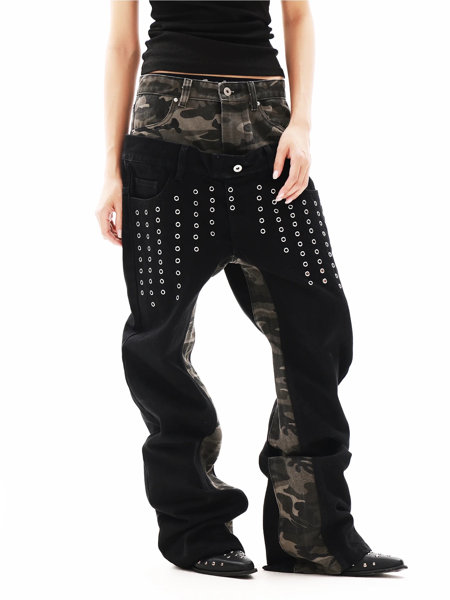 DETWONLINE™"Wasteland"13‑oz Silhouette Jeans