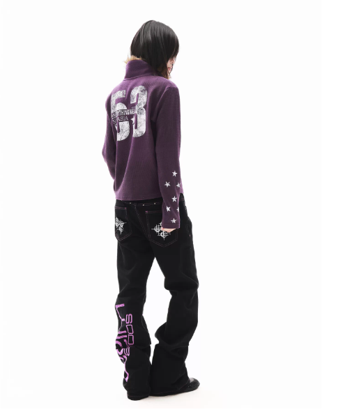 DETWONLINE™ "Purple‑Stitch"  Jeans
