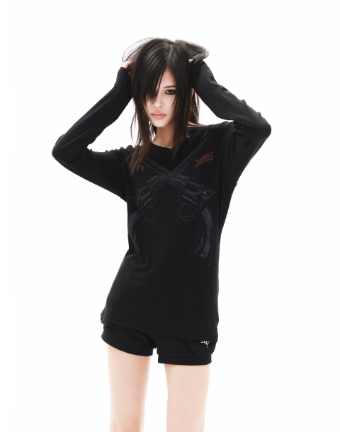 DETWONLINE™"PUNK"Long‑Sleeve Tee