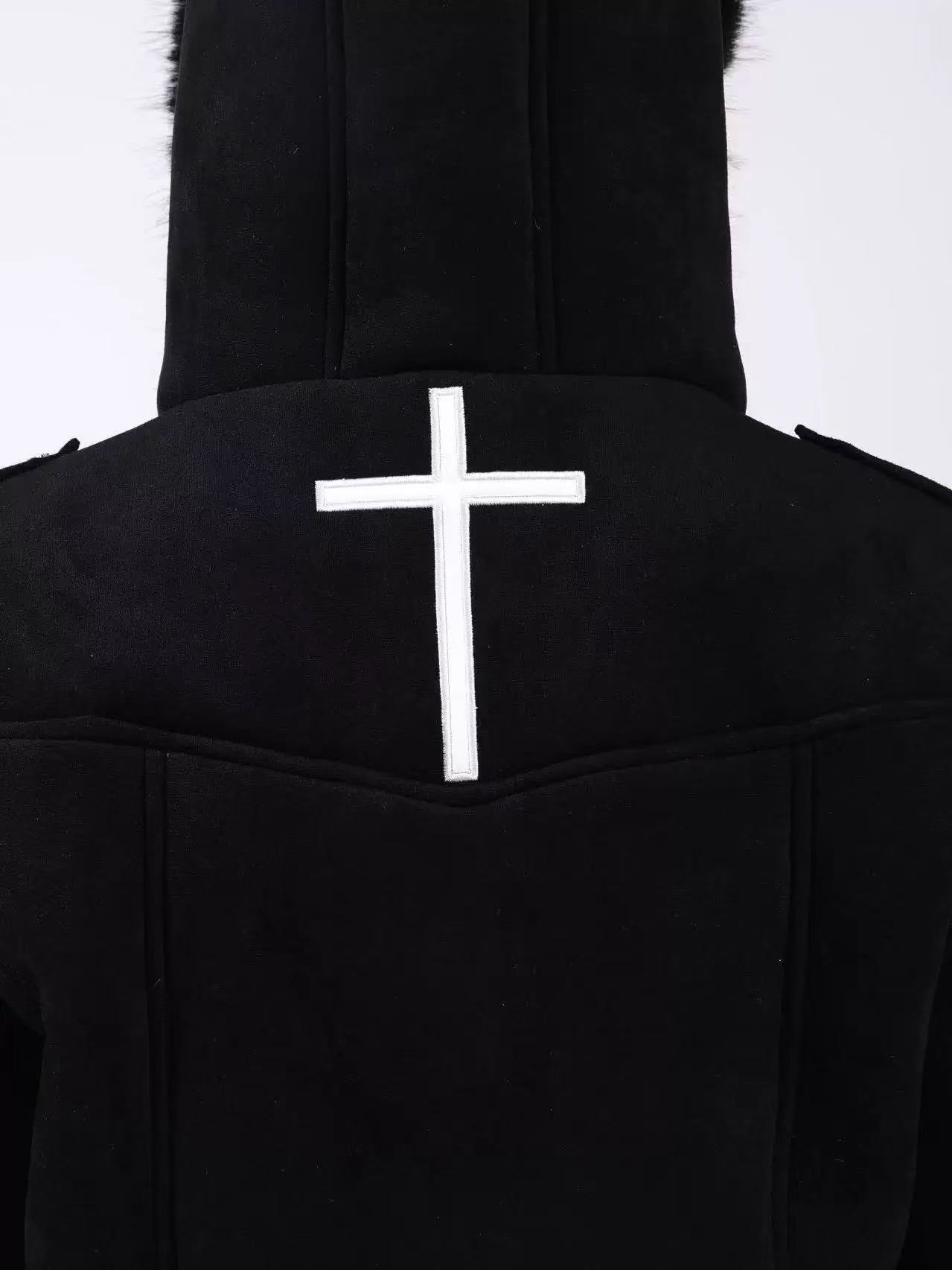 DETWONLINE™Cross-shaped suede coat