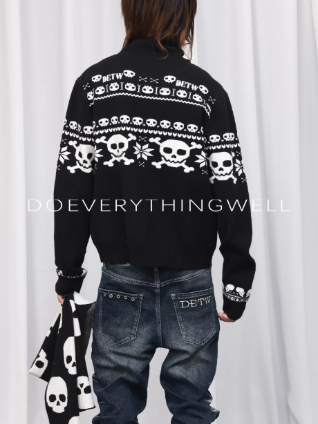 DETWONLINE™Skull Sweater Cardigan