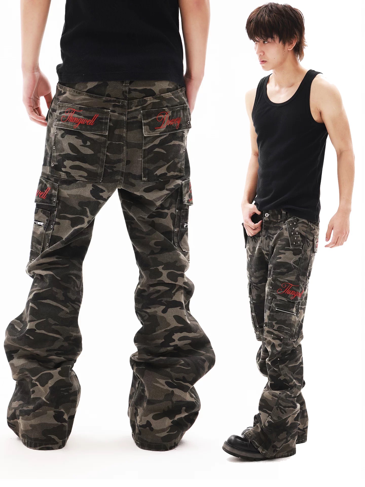 DETWONLINE™"Wasteland" 14‑oz Street‑Utility Jeans