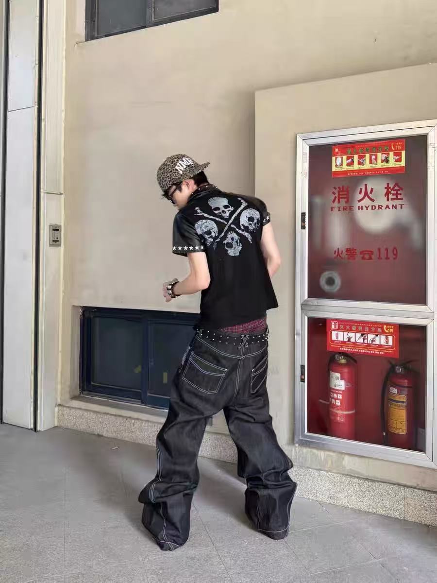 Detw Dark punk polo shirt