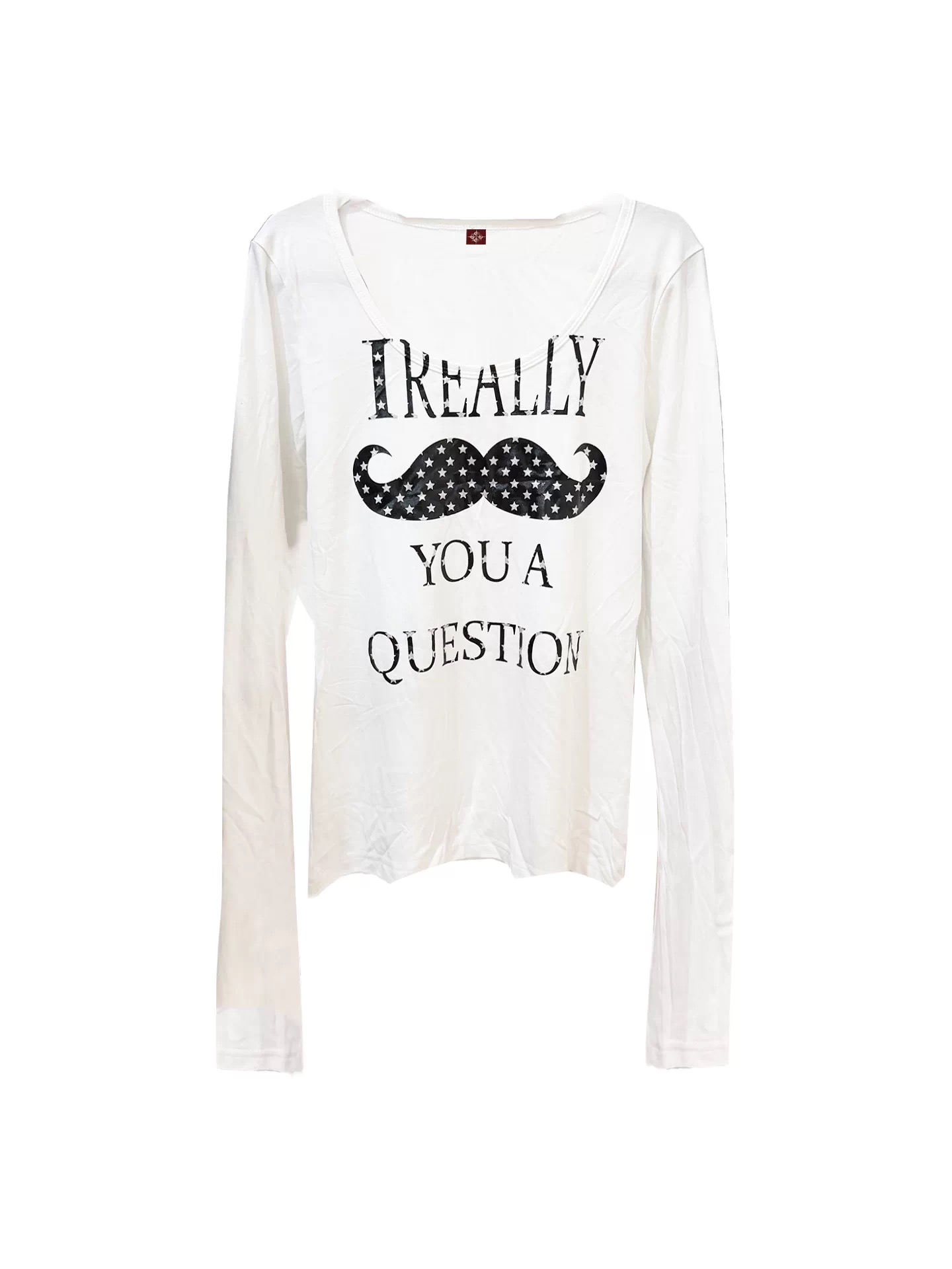 DETWONLINE™"Mustache"Long‑Sleeve Tee