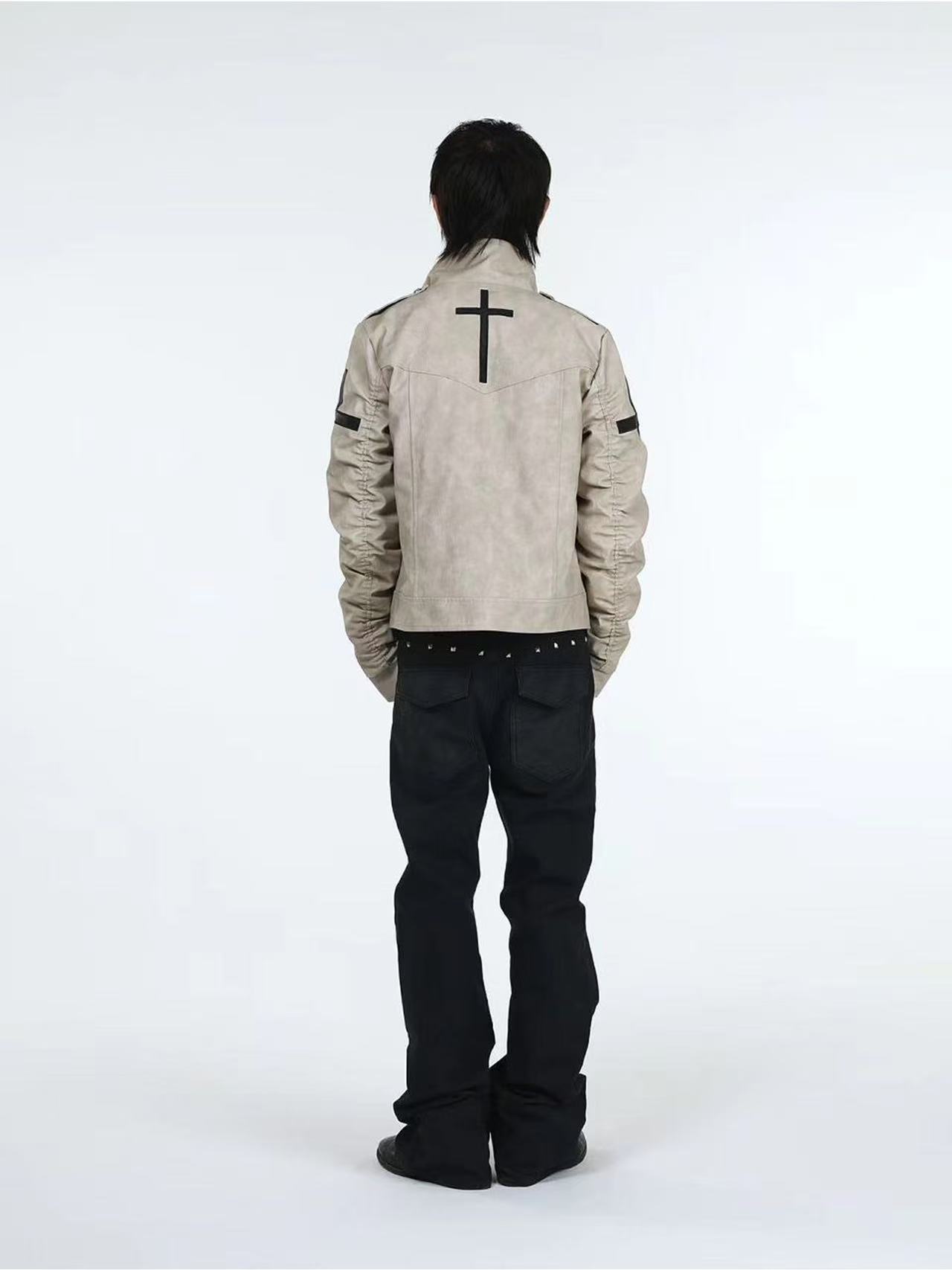 DETWONLINE™Snake pattern rivet jeans