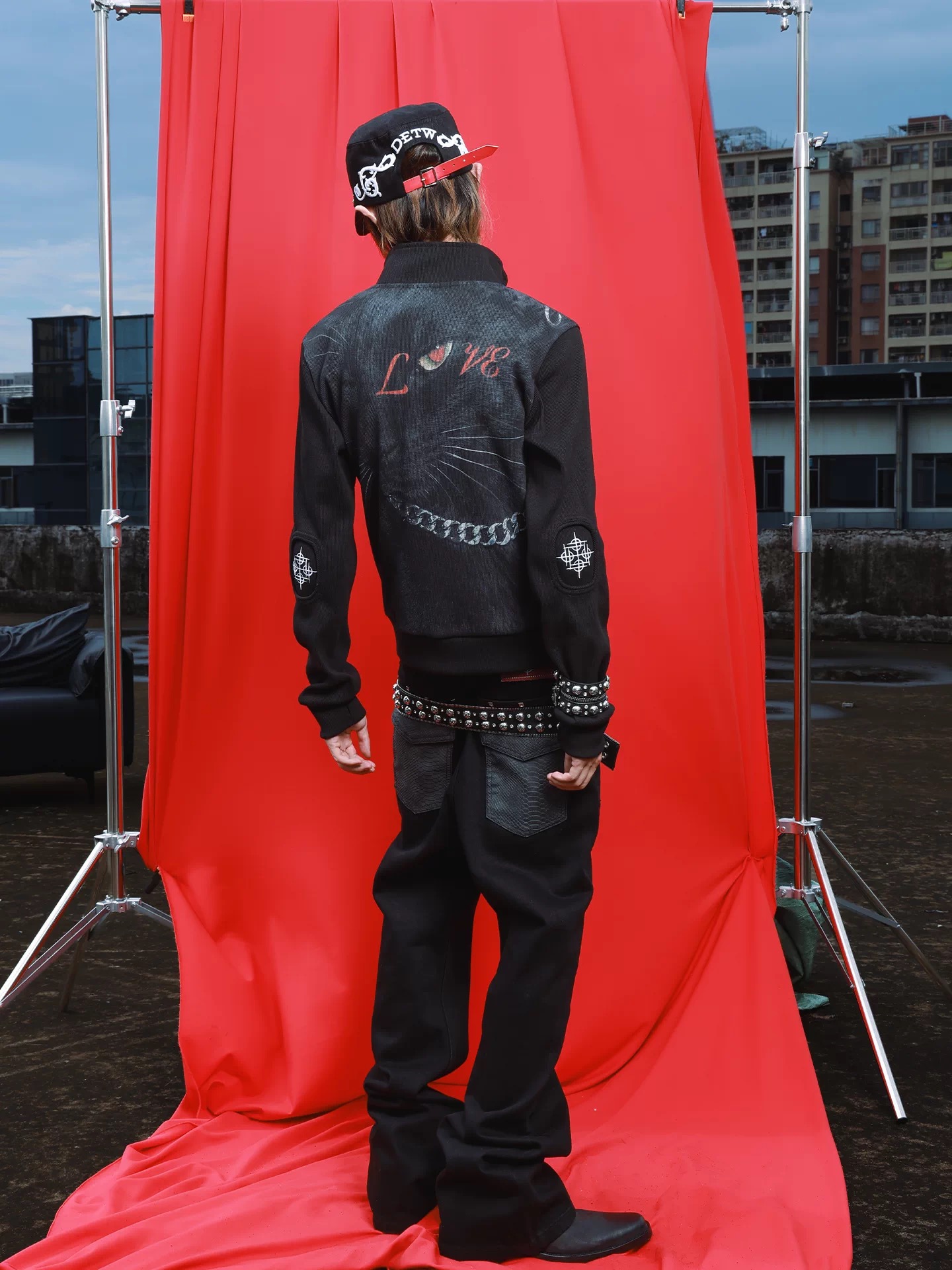 DETWONLINE™"Metal Tag"Slim Stand Collar Jacket