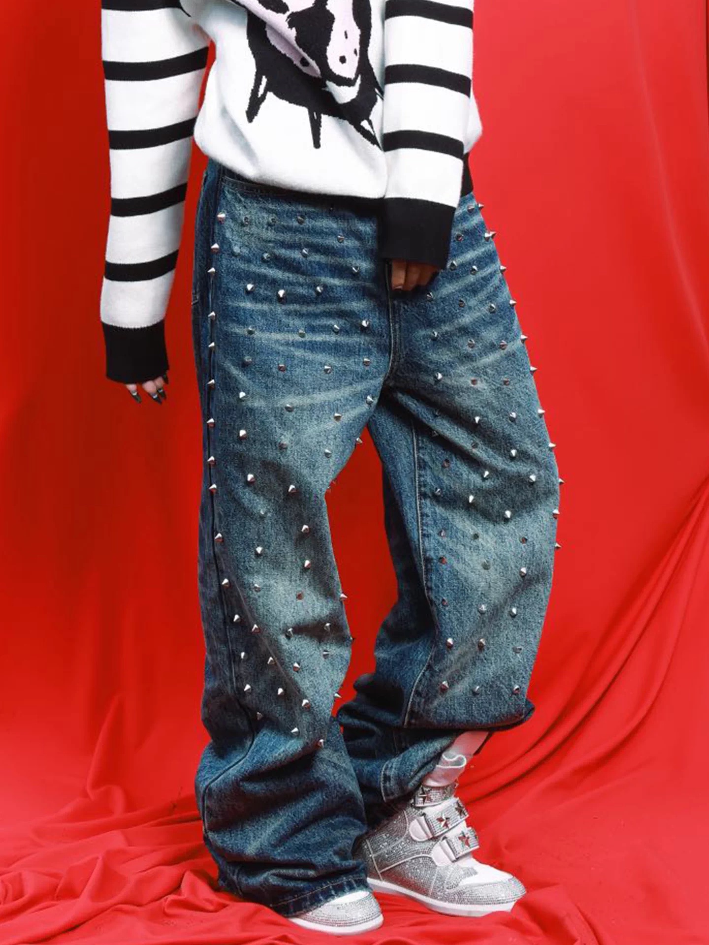 DETWONLINE™"Creative Item"Loose Straight Jeans