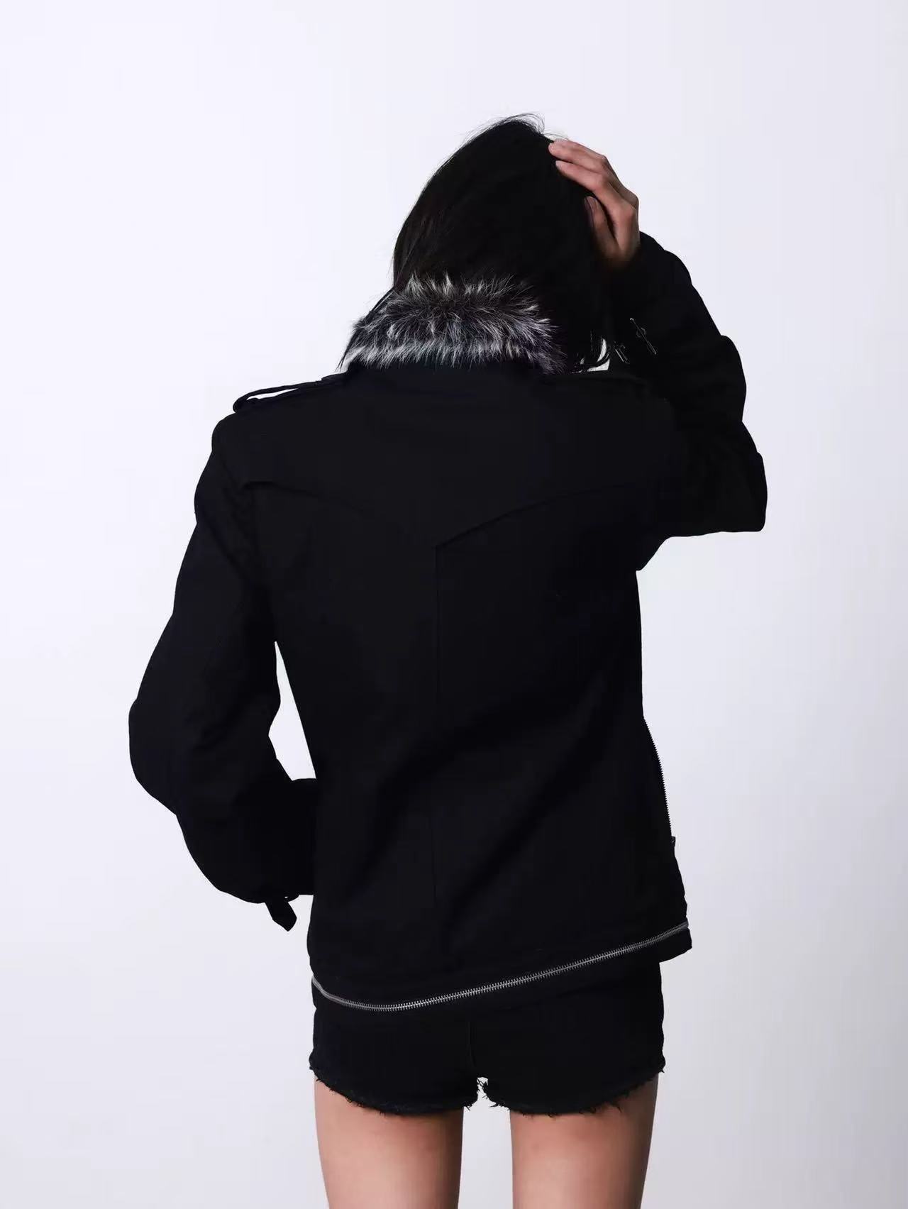 DETWONLINE™winter fur collar coat