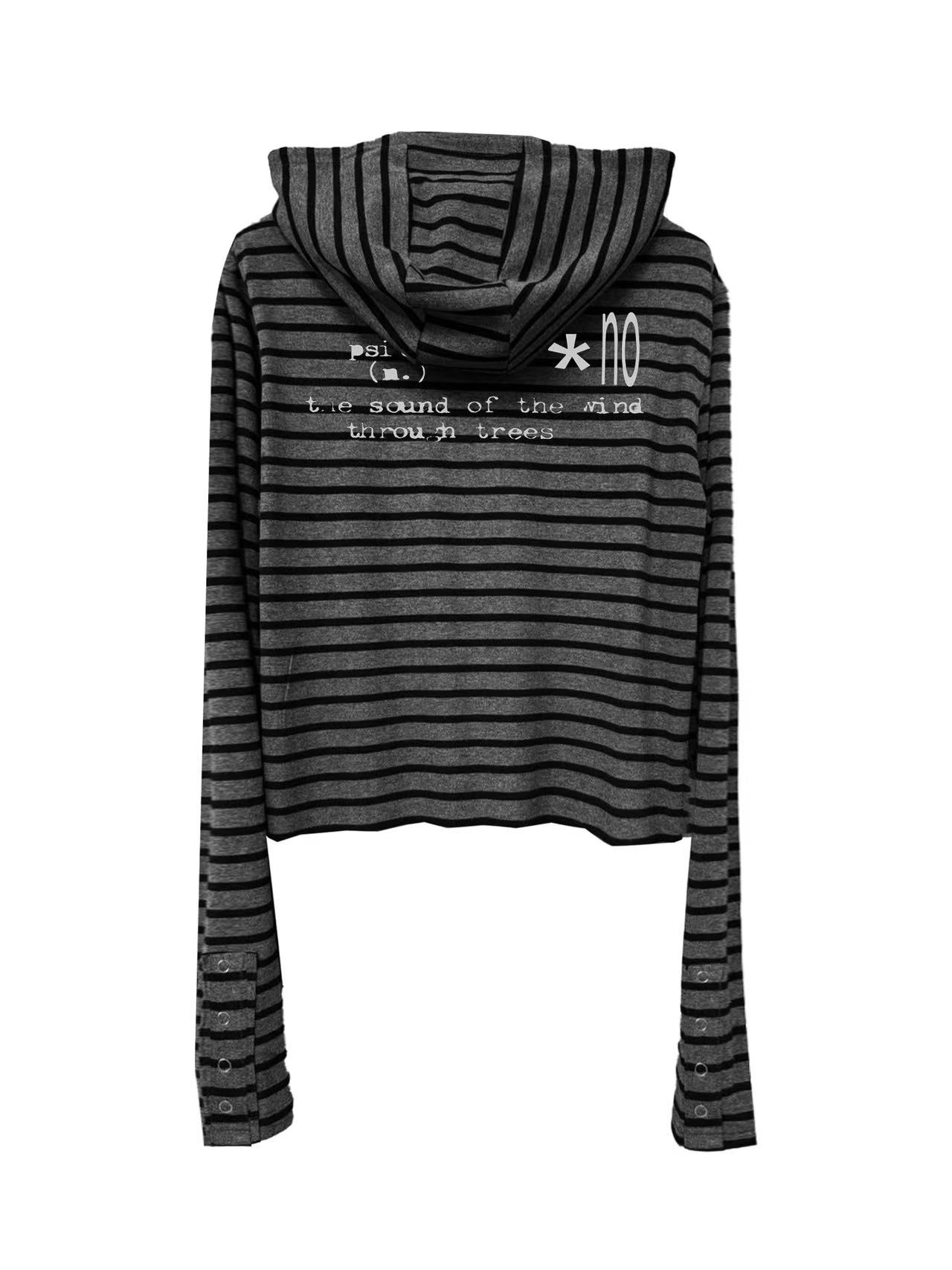 DETWONLINE Striped Zipper Jacket