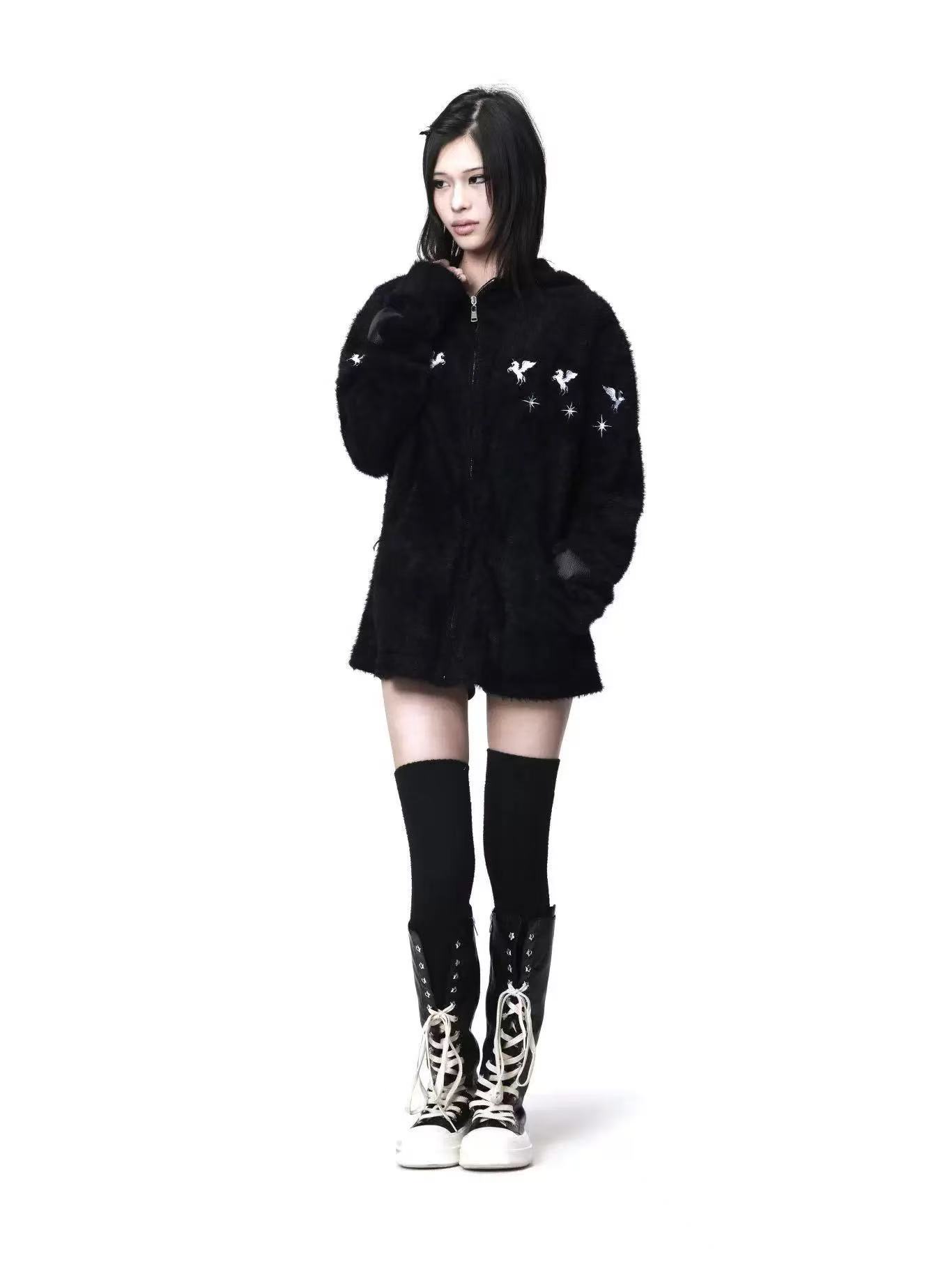 DETWONLINE™Mohair sweater jacket