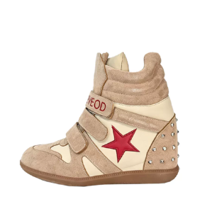 DETWONLINE™"Candy" Series Retro Y2K Cyber Colorful High Top Thick Sole Platform Wedge Sneakers, Unisex