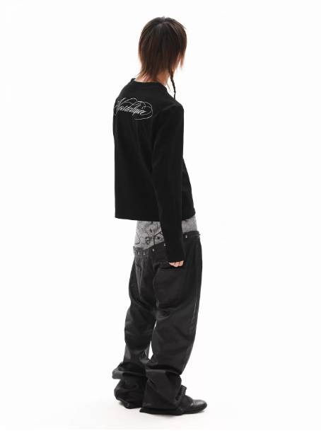DETWONLINE™"Cross Banner"Long‑Sleeve Tee