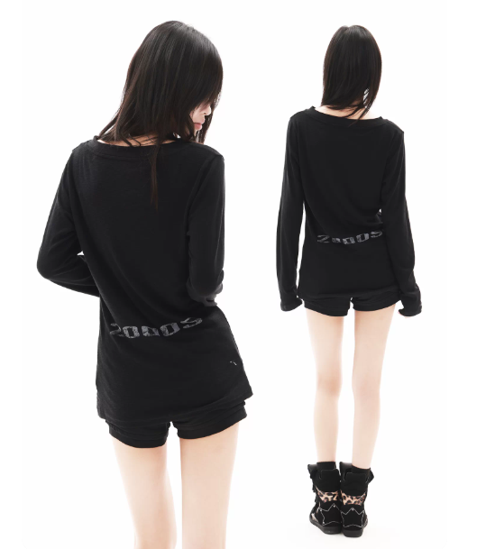 DETWONLINE™"PUNK"Long‑Sleeve Tee